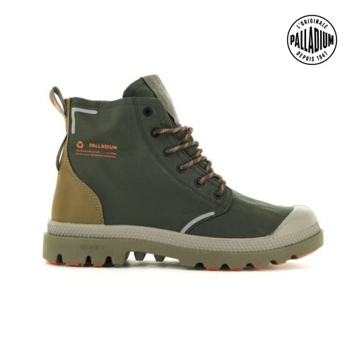 Palladium Pampa Lite+ Recycle WP+ Laarzen Dames Olijfgroen | NL 98QJWHD